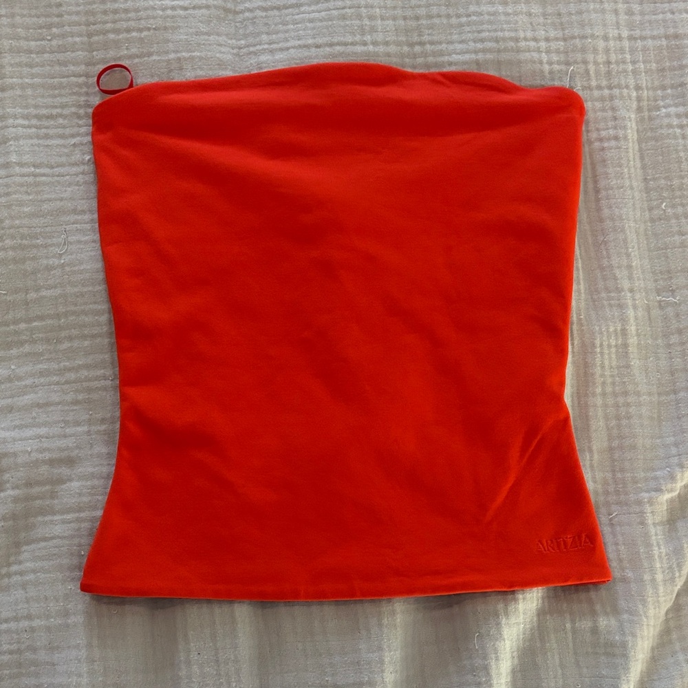Aritzia Contour Orange Tube Top